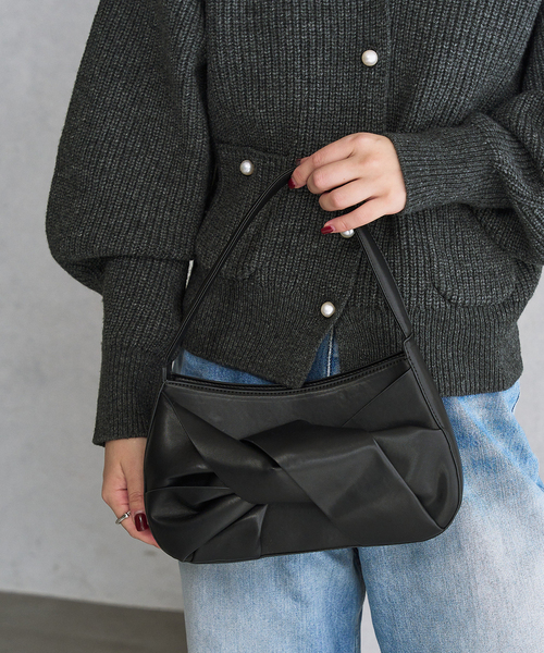 LE TALON（ルタロン）の「LE TALON torsion bag（ハンドバッグ・レディース・ホワイト/ライトグリーン/ブラック・FREE）」の7枚目の写真