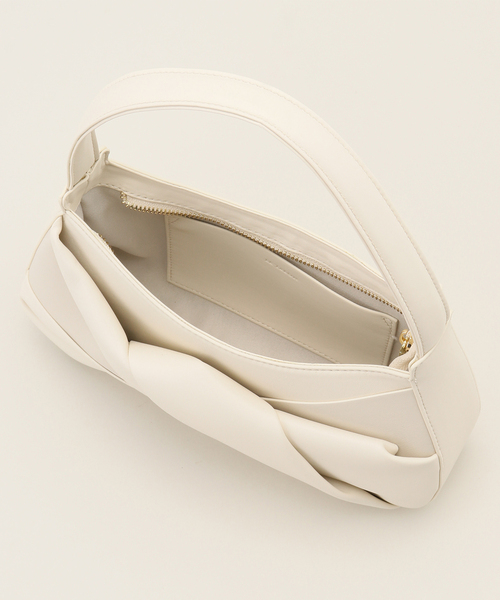 LE TALON（ルタロン）の「LE TALON torsion bag（ハンドバッグ・レディース・ホワイト/ライトグリーン/ブラック・FREE）」の17枚目の写真