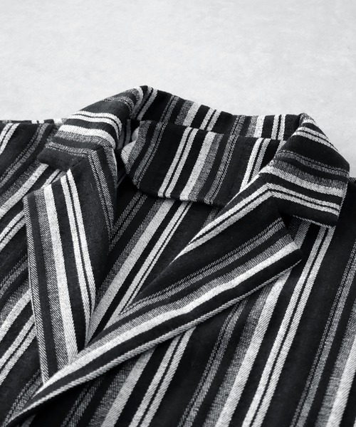 セール】ストライプジャケット（テーラードジャケット）｜antiqua