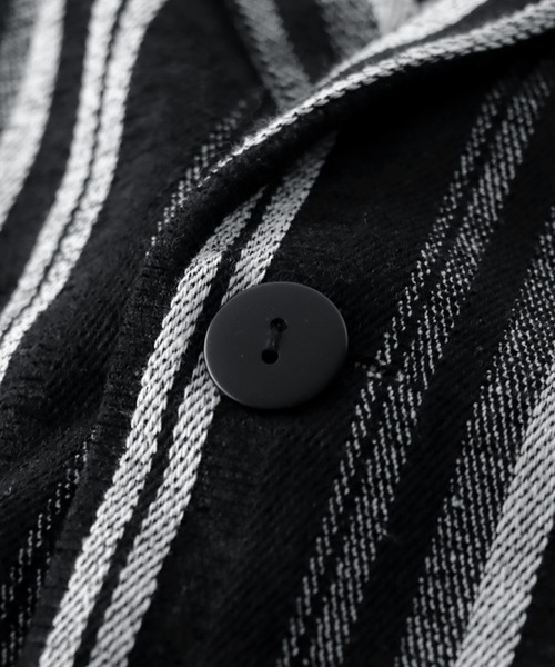 antiqua（アンティカ）の「ストライプジャケット（テーラードジャケット・レディース・ブラック・R/P）」の22枚目の写真