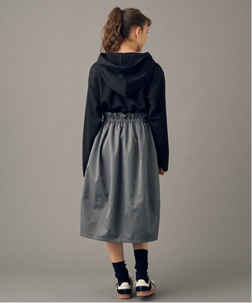 pom ponette junior（ポンポネットジュニア）の「【AMI】【WEB限定】ドッキングバルーンワンピース（ワンピース・キッズ・ブラック・M/L）」の5枚目の写真