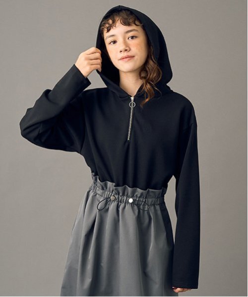 pom ponette junior（ポンポネットジュニア）の「【AMI】【WEB限定】ドッキングバルーンワンピース（ワンピース・キッズ・ブラック・M/L）」の6枚目の写真