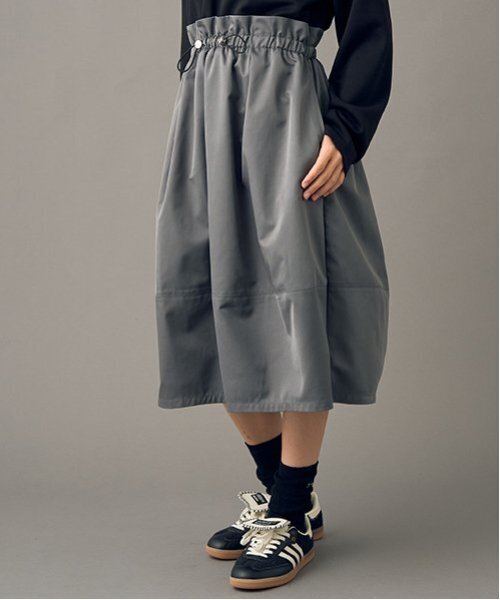 pom ponette junior（ポンポネットジュニア）の「【AMI】【WEB限定】ドッキングバルーンワンピース（ワンピース・キッズ・ブラック・M/L）」の7枚目の写真