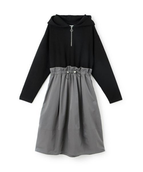 pom ponette junior（ポンポネットジュニア）の「【AMI】【WEB限定】ドッキングバルーンワンピース（ワンピース・キッズ・ブラック・M/L）」の8枚目の写真