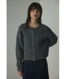 BLACK BY MOUSSY | cable knit cardigan(ケーブルニットカーディガン)(カーディガン/ボレロ)