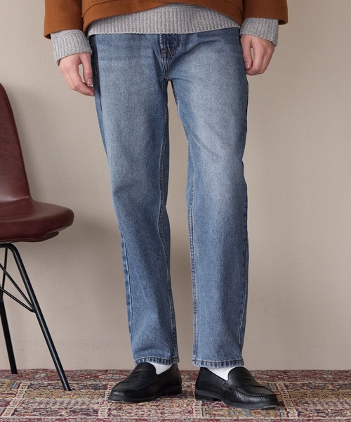 coca(coca)(コカ)の「テーパードデニムパンツ(デニムパンツ・メンズ・ブルー/インディゴブルー・XL/L/M)」の1枚目の写真