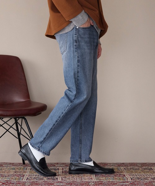 coca(coca)(コカ)の「テーパードデニムパンツ(デニムパンツ・メンズ・ブルー/インディゴブルー・XL/L/M)」の5枚目の写真