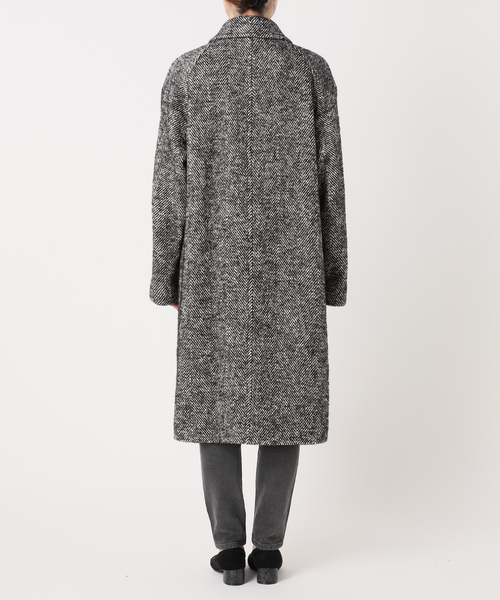 JOURNAL STANDARD relume（ジャーナルスタンダード　レリューム）の「【COMATEX】BIGヘリンボーンWフロントチェスターコート（チェスターコート・レディース・ブラック・38/36）」の10枚目の写真