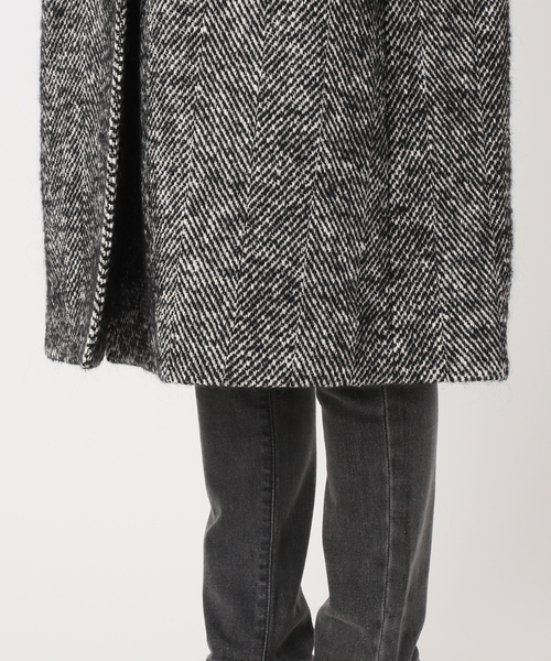 JOURNAL STANDARD relume（ジャーナルスタンダード　レリューム）の「【COMATEX】BIGヘリンボーンWフロントチェスターコート（チェスターコート・レディース・ブラック・38/36）」の16枚目の写真