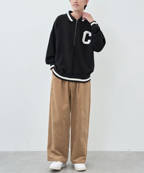 CRAFT STANDARD BOUTIQUE(クラフトスタンダードブティック)の「【ユニセックス】裏毛ハーフジップスウェット(スウェット・レディース・ホワイト系その他/カーキ/ブラック・M/L/XL)」の11枚目の写真