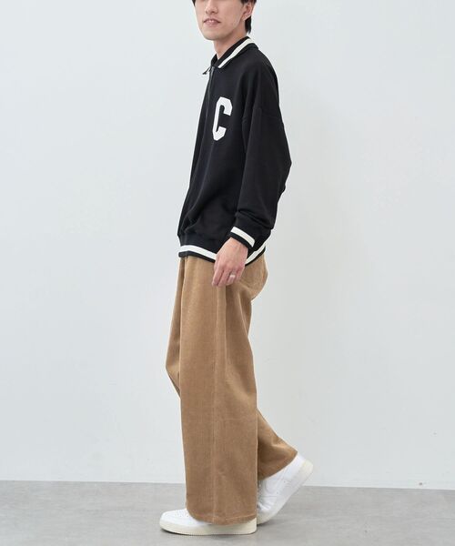 CRAFT STANDARD BOUTIQUE(クラフトスタンダードブティック)の「【ユニセックス】裏毛ハーフジップスウェット(スウェット・レディース・ホワイト系その他/カーキ/ブラック・M/L/XL)」の12枚目の写真