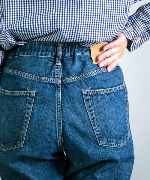 OMNIGOD（オムニゴッド）の「[OMNIGOD womens / オムニゴッド] 10ozデニム 5Pイージーテーパードパンツ（デニムパンツ・レディース・インディゴブルー・0/1）」の9枚目の写真