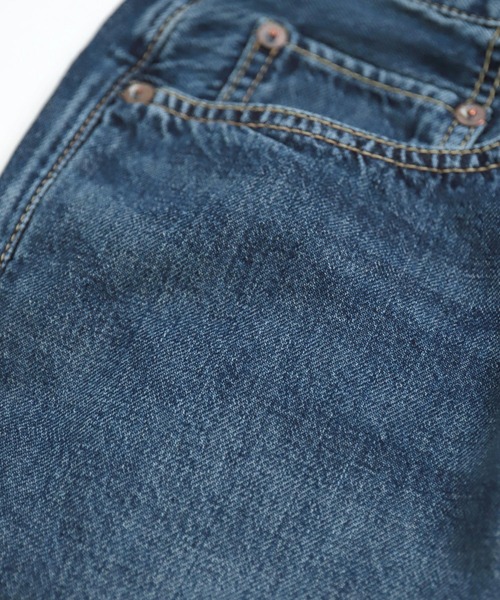 OMNIGOD（オムニゴッド）の「[OMNIGOD womens / オムニゴッド] 10ozデニム 5Pイージーテーパードパンツ（デニムパンツ・レディース・インディゴブルー・0/1）」の3枚目の写真