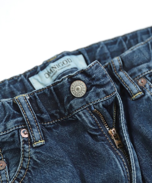 OMNIGOD（オムニゴッド）の「[OMNIGOD womens / オムニゴッド] 10ozデニム 5Pイージーテーパードパンツ（デニムパンツ・レディース・インディゴブルー・0/1）」の12枚目の写真