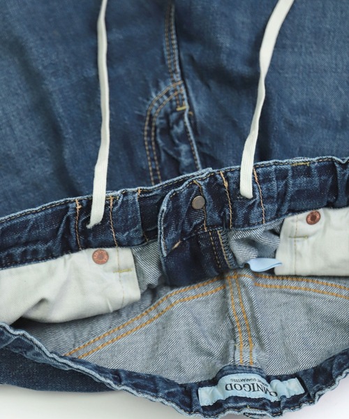 OMNIGOD（オムニゴッド）の「[OMNIGOD womens / オムニゴッド] 10ozデニム 5Pイージーテーパードパンツ（デニムパンツ・レディース・インディゴブルー・0/1）」の13枚目の写真