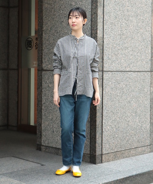 OMNIGOD（オムニゴッド）の「[OMNIGOD womens / オムニゴッド] 10ozデニム 5Pイージーテーパードパンツ（デニムパンツ・レディース・インディゴブルー・0/1）」の17枚目の写真