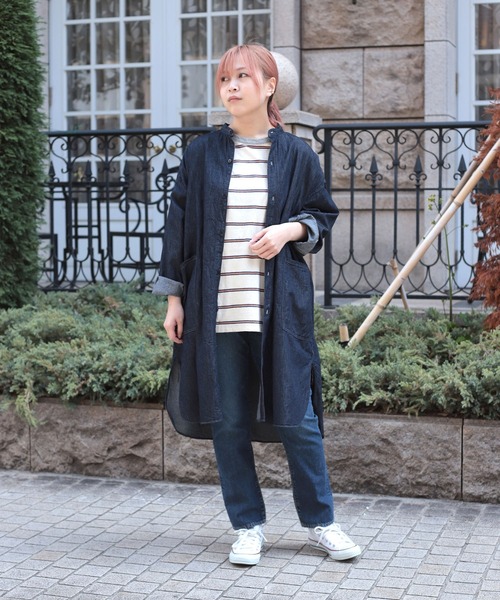OMNIGOD（オムニゴッド）の「[OMNIGOD womens / オムニゴッド] 10ozデニム 5Pイージーテーパードパンツ（デニムパンツ・レディース・インディゴブルー・0/1）」の18枚目の写真