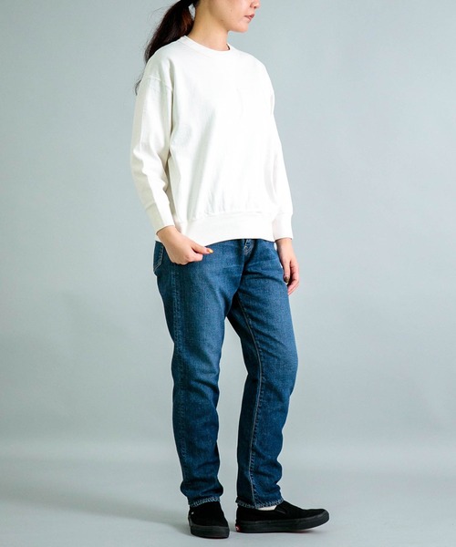 OMNIGOD（オムニゴッド）の「[OMNIGOD womens / オムニゴッド] 10ozデニム 5Pイージーテーパードパンツ（デニムパンツ・レディース・インディゴブルー・0/1）」の19枚目の写真