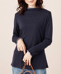 重ね着風フリル衿プルオーバー