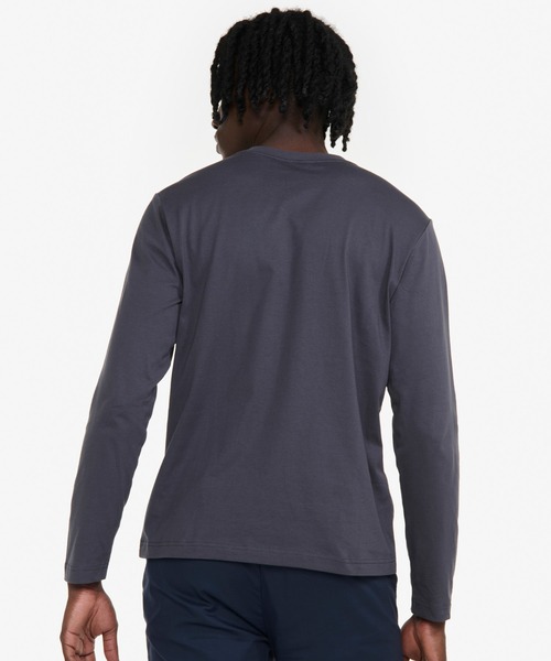 AIGLE（エーグル）の「吸水速乾 抗菌防臭 ロングスリーブプリントTシャツ（Tシャツ/カットソー・メンズ・グレー/オフホワイト・L/S/M/XL）」の6枚目の写真