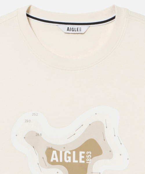 AIGLE（エーグル）の「吸水速乾 抗菌防臭 ロングスリーブプリントTシャツ（Tシャツ/カットソー・メンズ・グレー/オフホワイト・L/S/M/XL）」の21枚目の写真