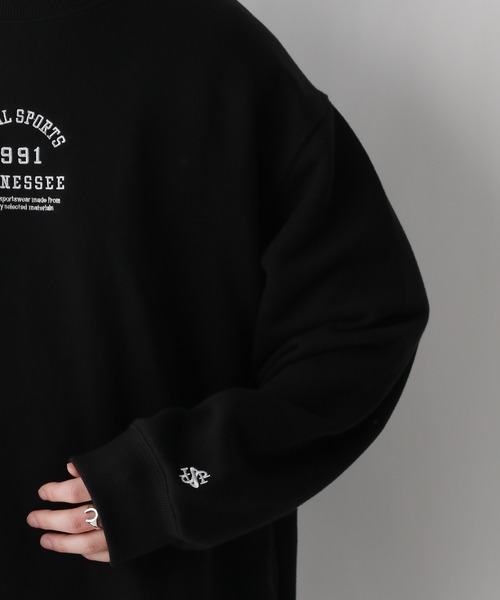 SIGNAL SPORTS（シグナルスポーツ）の「【SIGNAL SPORTS】ミニカレッジロゴ/裏毛スウェット（スウェット・メンズ・ブラック/ホワイト・LARGE/MEDIUM）」の17枚目の写真