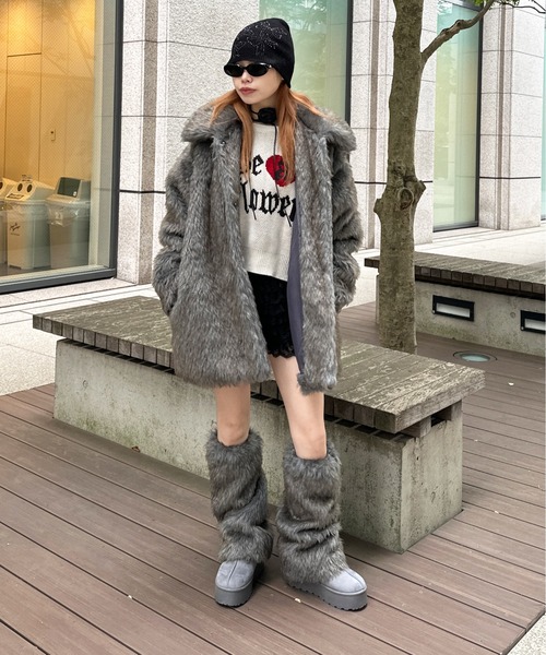 cedacle girl ボリュームフェイク ファーコート sedacle girl（セダクルガール）の「ボリュームフェイクファー