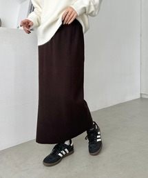 Iラインニットロングスカート