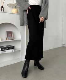 Iラインニットロングスカート