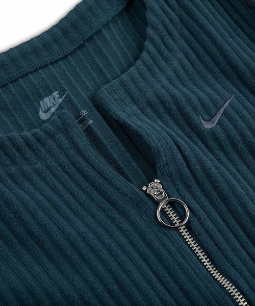 NIKE（ナイキ）の「《セットアップ対応商品》ナイキ スポーツウェア チル リブ ウィメンズ スリム フルジップ カーディガン / Nike Sportswear Chill Rib Women's Slim Full-Zip Cardigan FN3683-478 Armory Navy（カーディガン/ボレロ・レディース・ブルー系その他・M/L/2XL/XL/XS/S）」の5枚目の写真