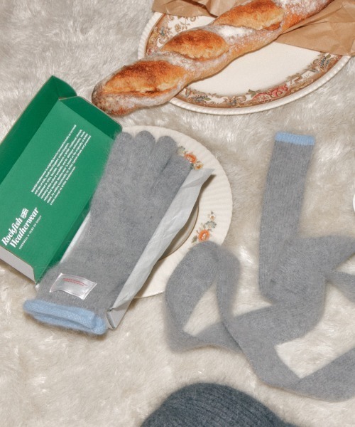 ROCKFISH WEATHERWEAR(ロックフィッシュウェザーウェア)の「FUZZY LONG GLOVES(手袋・レディース・レモンイエロー/グレー/ミント/ピンク/ホワイト/モカ/ブラック/ブルー・FREE)」の14枚目の写真