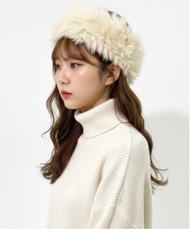 HIKA（ヒカ）の「【HIKA】ファーヘアバンド（ヘアバンド）」