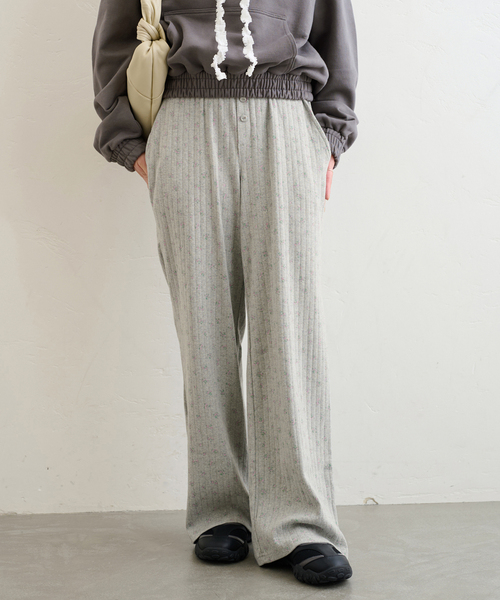 GLOWNY/グロウニー】 PROVINCE EYELET PANTS（スウェットパンツ