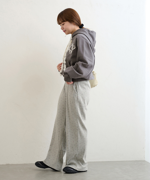 GLOWNY/グロウニー】 PROVINCE EYELET PANTS（スウェットパンツ