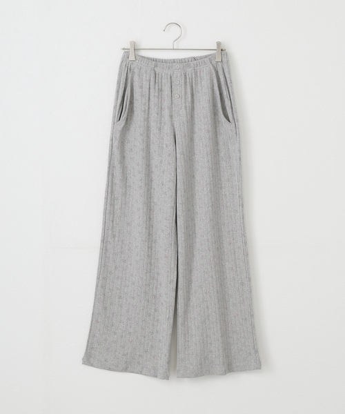 ★GLOWNY★PROVINCE EYELET PANTS (NIGHT BOUQUET)★正規品/人気 GLOWNY/グロウニー】 PROVINCE EYELET PANTS（スウェットパンツ