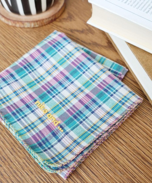 niko and（ニコアンド）の「オリジナル先染めハンカチ（ハンカチ