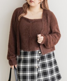 レイヤード風シャギーニット