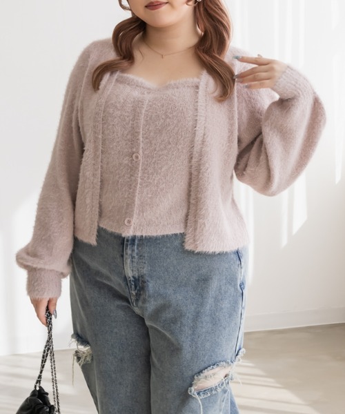 レイヤード風シャギーニット（ニット/セーター）｜CLETTE（クレット）