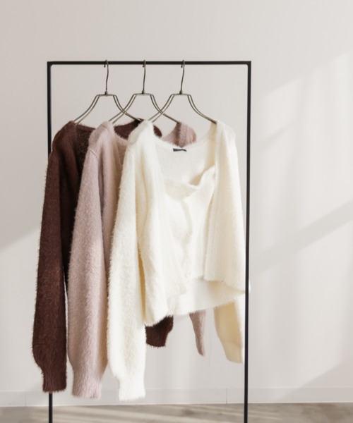 レイヤード風シャギーニット（ニット/セーター）｜CLETTE（クレット）