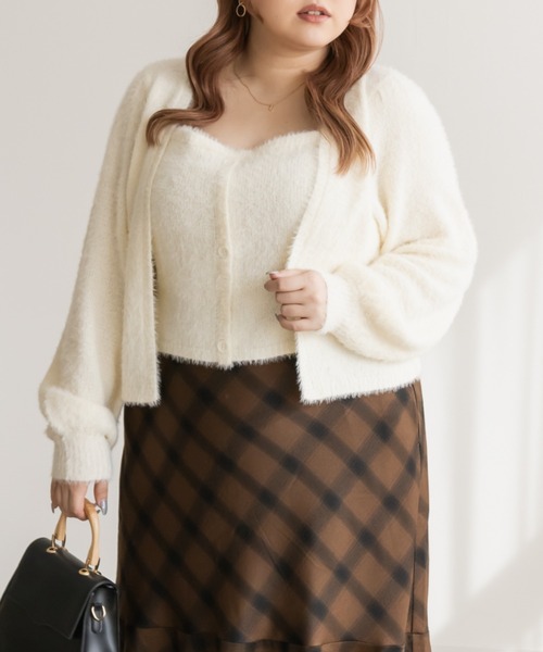 レイヤード風シャギーニット（ニット/セーター）｜CLETTE（クレット）