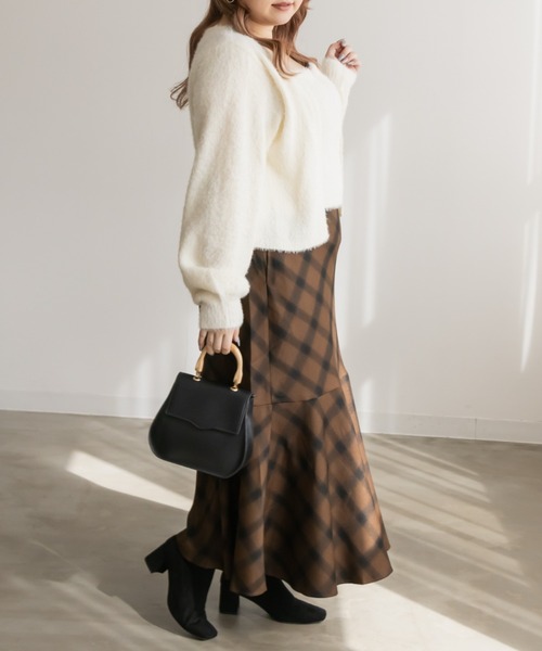 レイヤード風シャギーニット（ニット/セーター）｜CLETTE（クレット）