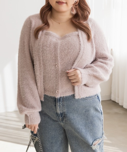 レイヤード風シャギーニット（ニット/セーター）｜CLETTE（クレット）