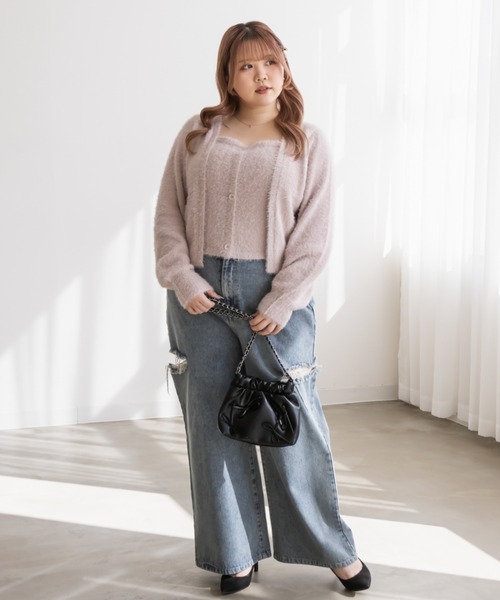 レイヤード風シャギーニット（ニット/セーター）｜CLETTE（クレット）