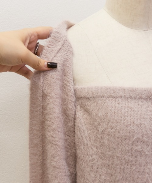 レイヤード風シャギーニット（ニット/セーター）｜CLETTE（クレット）