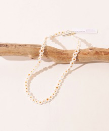 SAWINTO（ソイント）の「ROSETTA PRAYER【ロゼッタプレア】-  MILLEFIORI FLOWER BEADS NECKLACE/ミッレフィオーリ フラワー ビーズ ネックレス（ネックレス）」