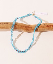 SAWINTO（ソイント）の「ROSETTA PRAYER【ロゼッタプレア】-  MILLEFIORI FLOWER BEADS NECKLACE/ミッレフィオーリ フラワー ビーズ ネックレス（ネックレス）」