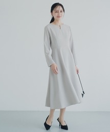 小さいサイズ 【レディーススーツ】キーネックワンピース (セットアップ対応・上下別売り) 低身長さん・小柄女性