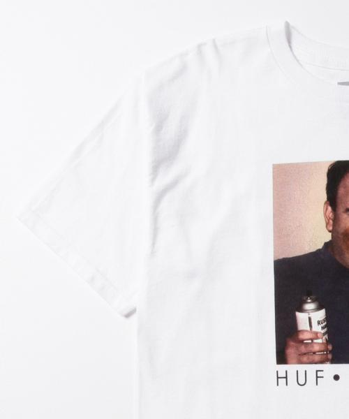 BEAMS（ビームス）の「HUF×BRONZE56k / ペイント Tシャツ（Tシャツ/カットソー・メンズ・ホワイト・SMALL/LARGE/MEDIUM）」の4枚目の写真