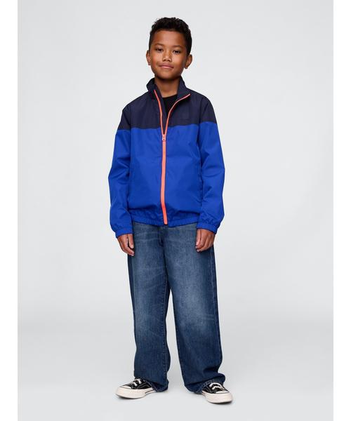 セール】リサイクル カラーブロック ウィンドブレーカー (キッズ