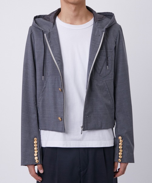 MASU エムエーエスユー ZIP-UP BLAZER GRAY 48 ブレザー MASU エムエーエスユー ZIP-UP BLAZER GRAY 48 ブレザー
